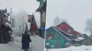 Snowfall In Kashmir: कश्मीर में जारी बर्फ़बारी से बदला वादियों का नजारा, देखें खूबसूरत वीडियो